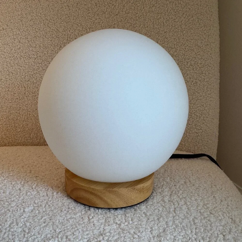 Glass Globe Light with LED Bulb - A